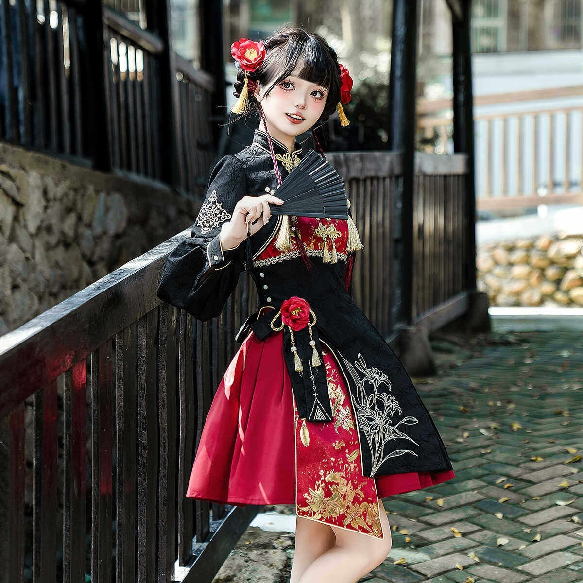 Jing_Mu_Monster_Catcher_Dark_Chinese_Lolita_Modified_Qipao_Women's_Jsk_Sets_833828369944_MISSTT