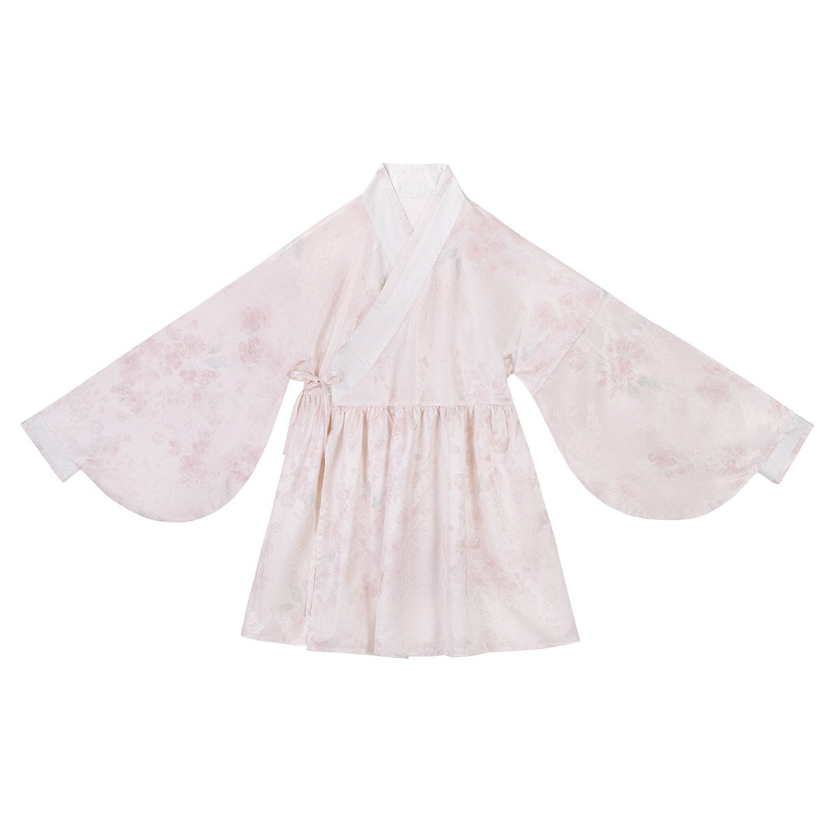 Jing_Mu_Peach_Pink_Overlay_Puff_Skirt_Cross_Collar_Chinese_Lolita_Women's_Long_Sleeve_Op_1007597654456_MISSTT