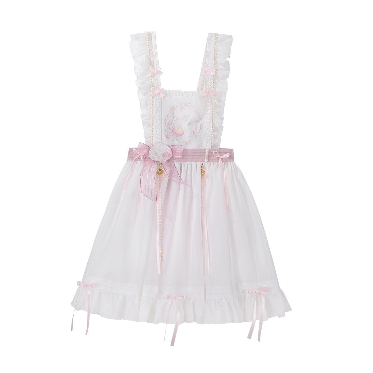 Jing_Mu_Peach_Pink_Overlay_Puff_Skirt_Cross_Collar_Chinese_Lolita_Women's_Long_Sleeve_Op_1007597654456_MISSTT