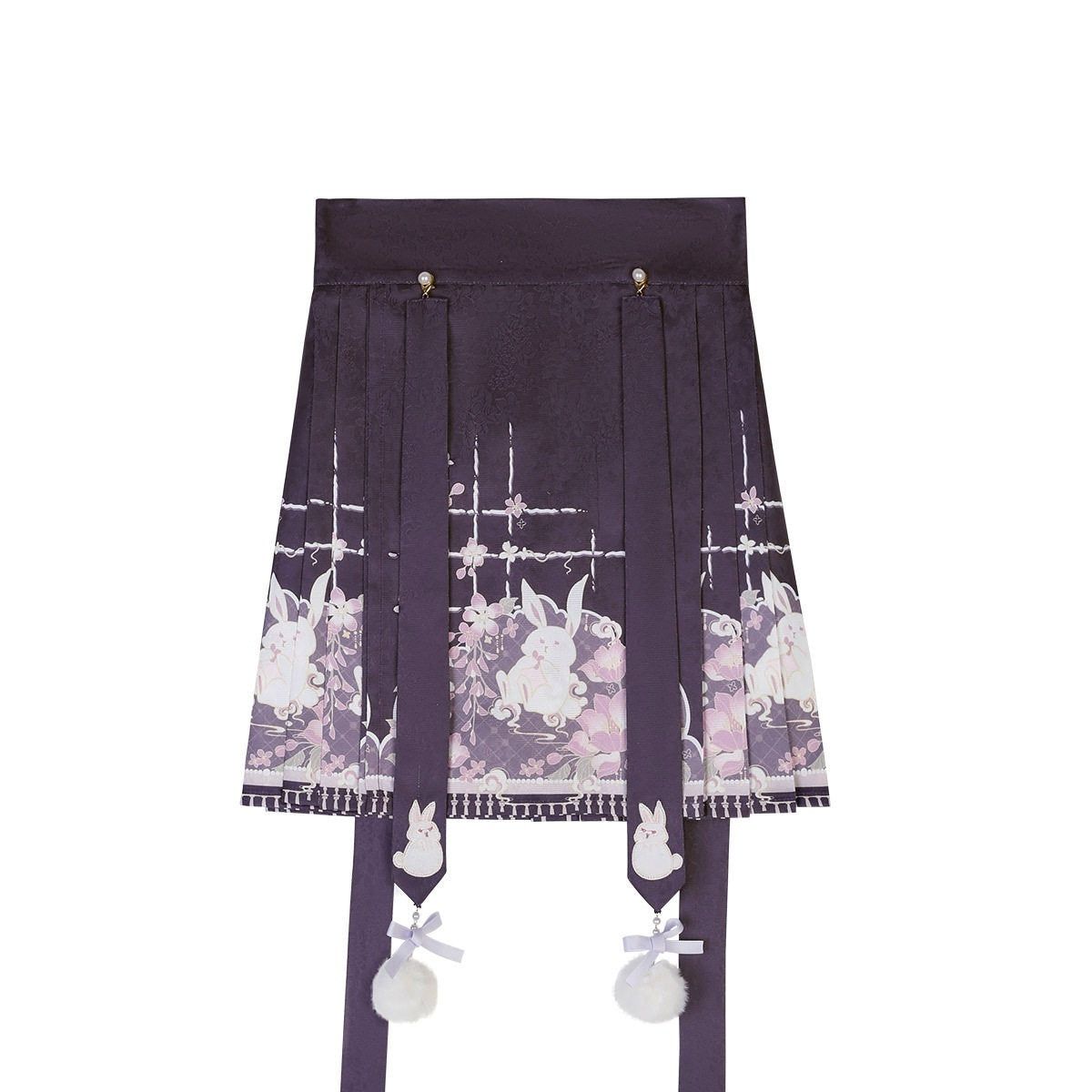 Jing_Mu_Plush_Rabbit_Hanfu_Vest_Ma_Mian_Skirt_Women's_Polyester_Skirt_Sets_753423175023_MISSTT