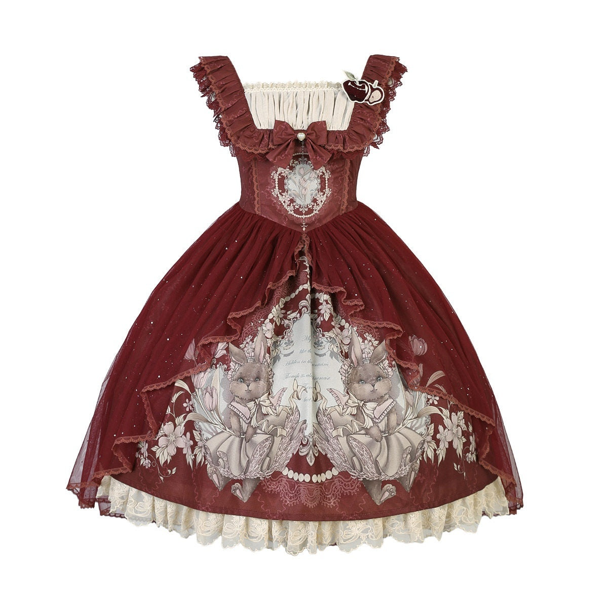 Jing_Mu_Red_Cute_Sweet_Girlish_Lolita_Princess_Western_Dress_Women's_Jsk_Sets_822574890282_MISSTT