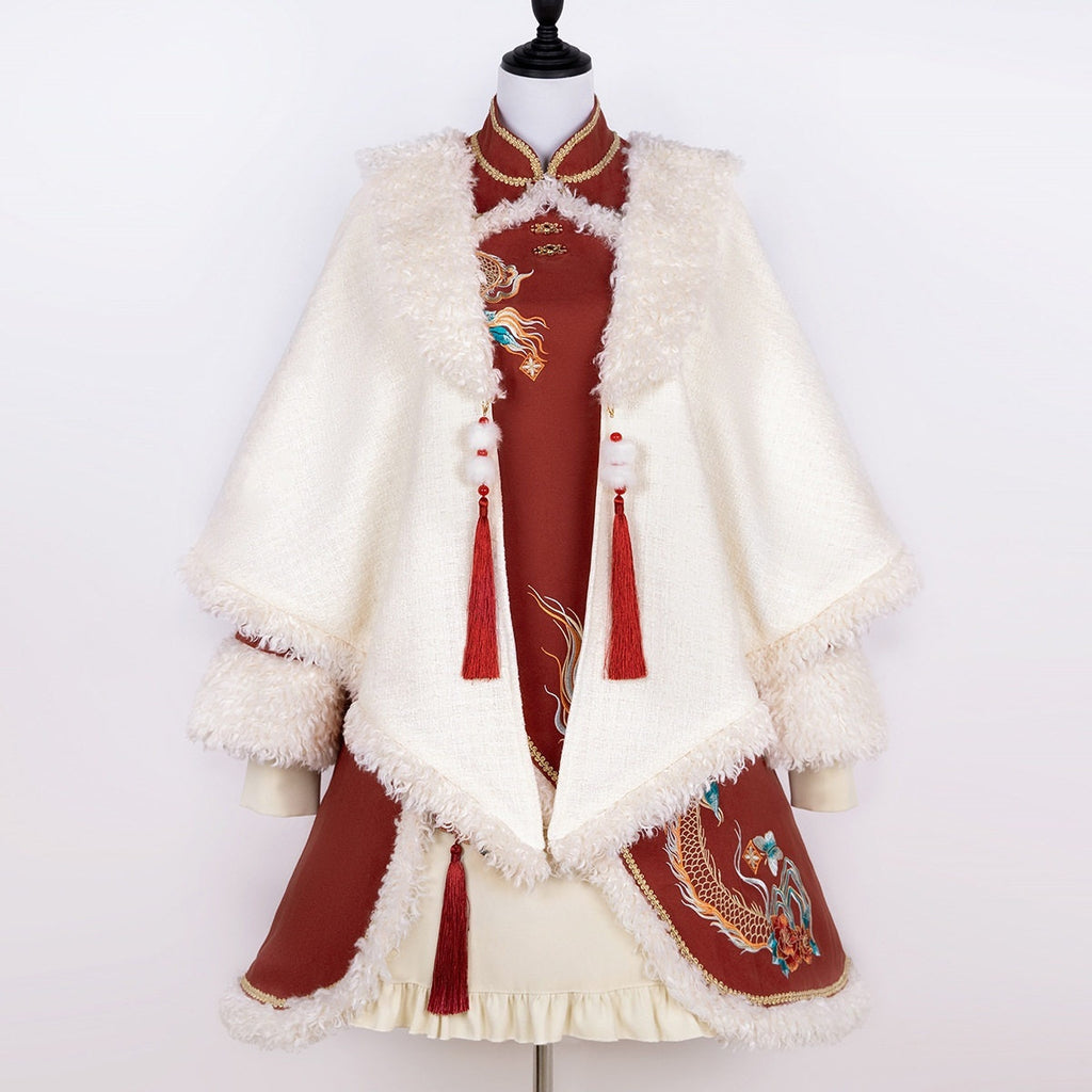 Jing_Mu_Red_Dragon_Motif_Cheongsam_Lolita_Shawl_Women's_Long_Sleeve_Op_754625363171_MISSTT