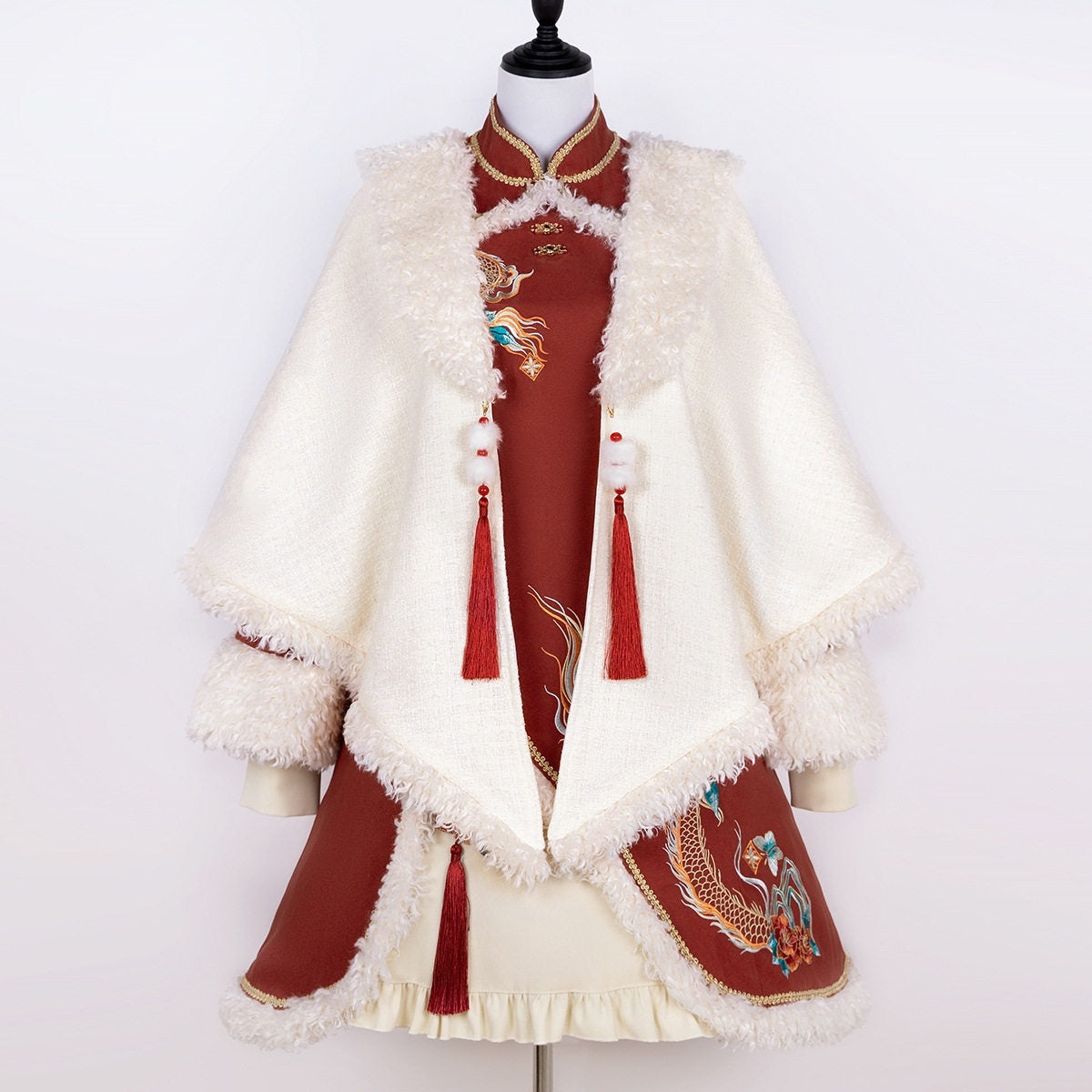 Jing_Mu_Red_Dragon_Motif_Cheongsam_Lolita_Shawl_Women's_Long_Sleeve_Op_754625363171_MISSTT