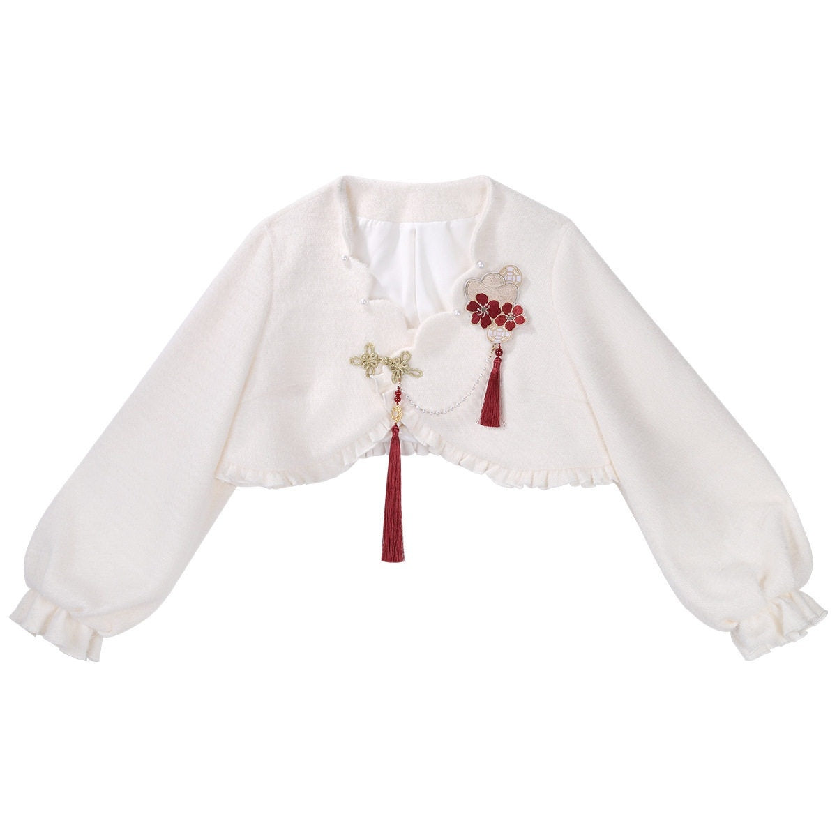 Jing_Mu_Red_Horse_Motif_Mandarin_Collar_Cheongsam_A_Line_Lolita_Women's_Long_Sleeve_Op_987806021678_MISSTT