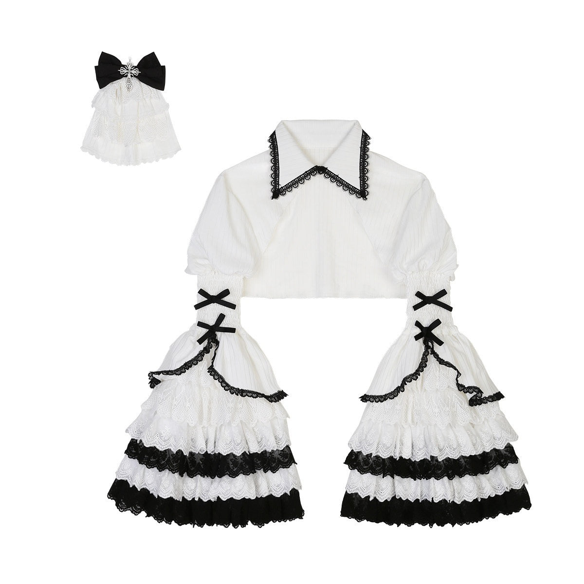 Jing_Mu_Skull_Gothic_Court_Vintage_Lolita_Bell_Sleeve_Blouse_Women's_Jsk_Sets_822577434163_MISSTT