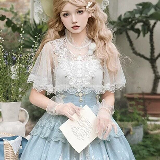 Jing_Mu_Snow_Dream_Lolita_Regal_Cape_Camisole_A_Line_Women's_Full_Coordination_Sets_934171684828_MISSTT