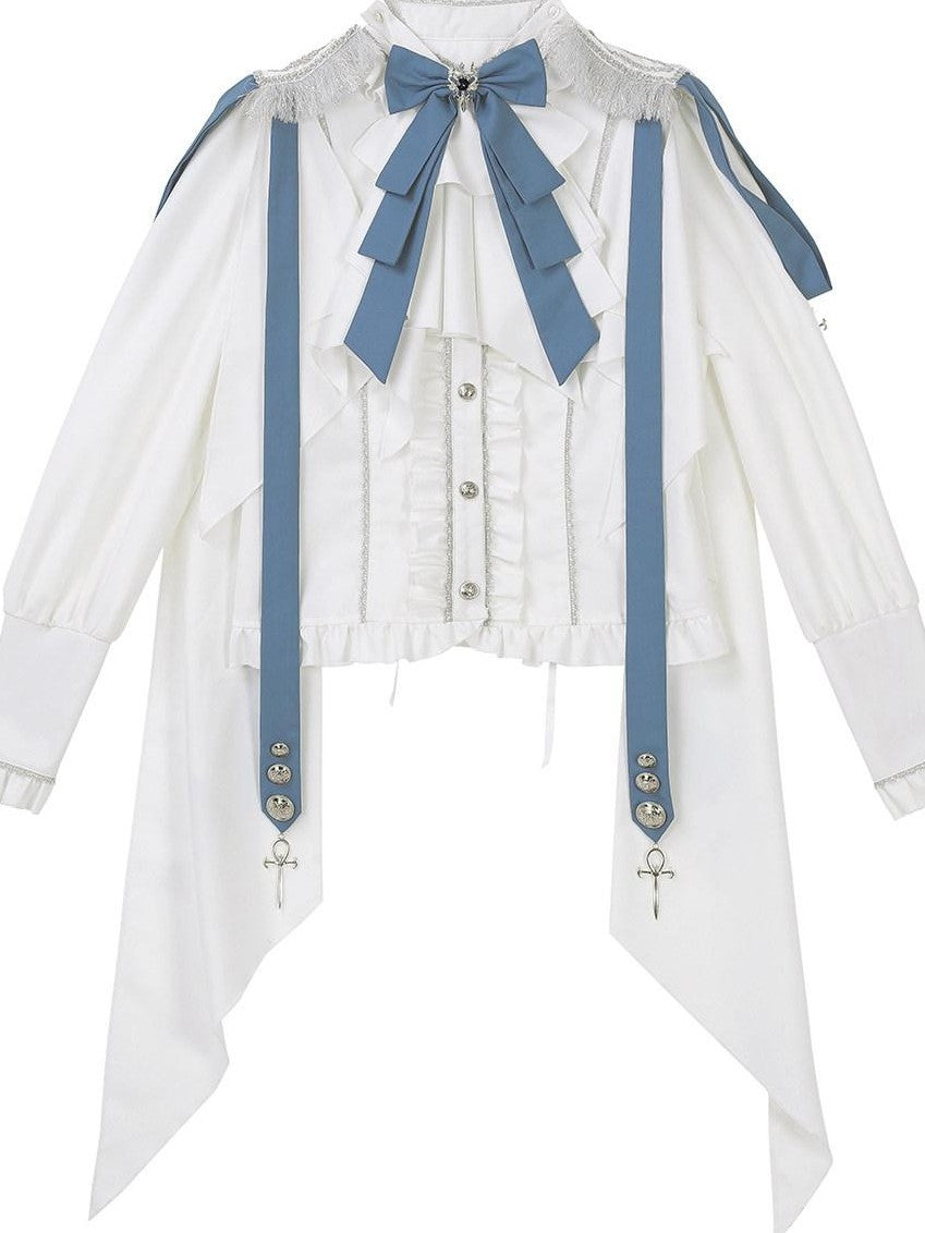 Jing Mu Starlight Knight Lolita Punk Stand Collar Women's Skirt Sets