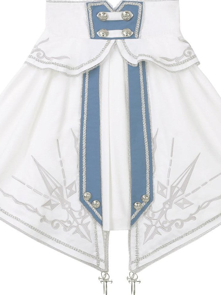 Jing Mu Starlight Knight Lolita Punk Stand Collar Women's Skirt Sets