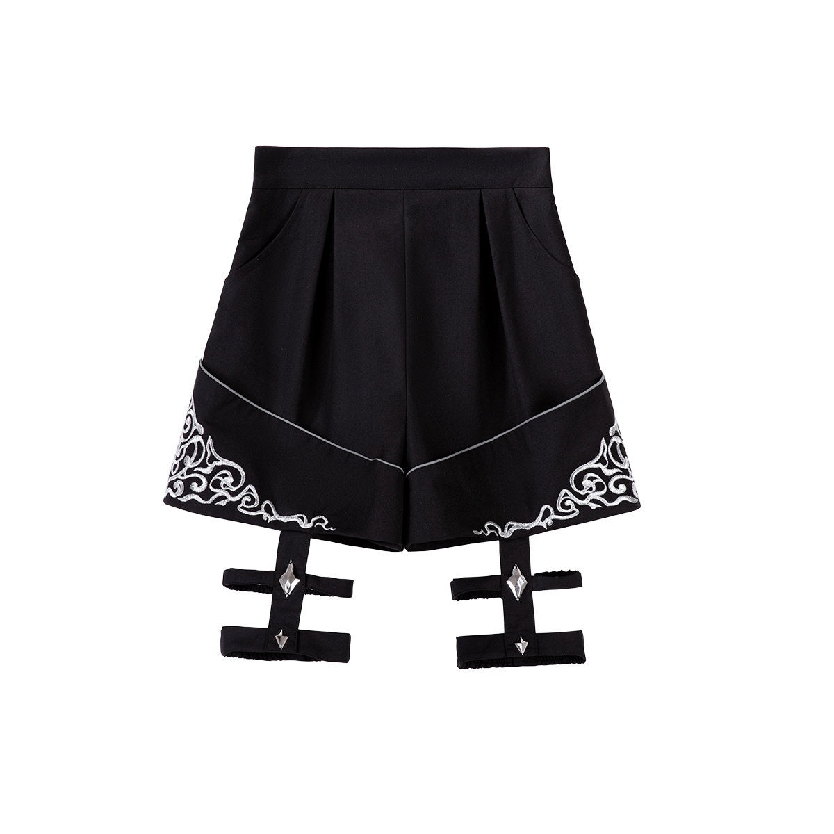 Jing_Mu_Vintage_Gothic_Knight_Prince_Sash_Shorts_Dapper_Women's_Full_Coordination_Sets_995297376773_MISSTT