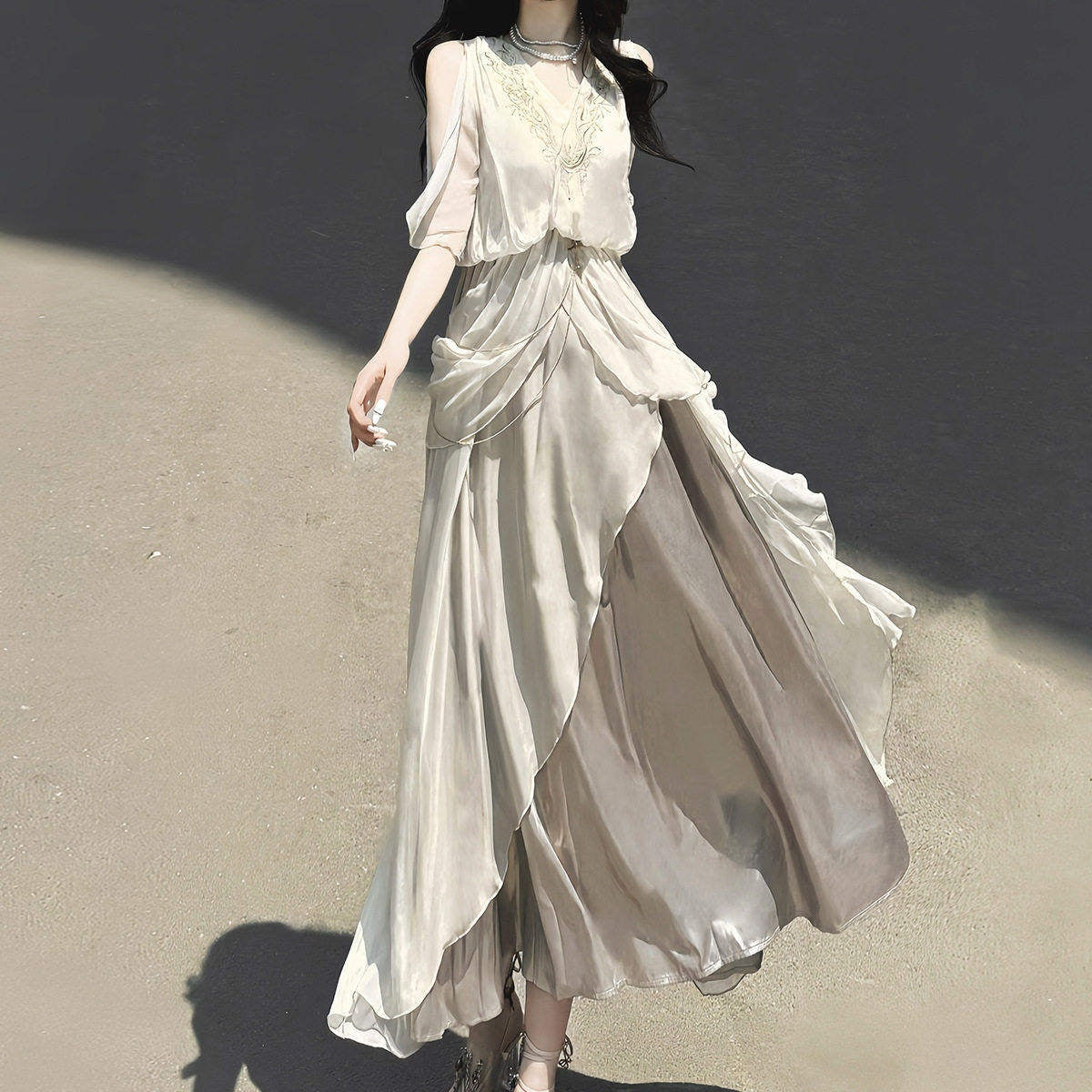 Jing_Mu_White_Ethereal_Hanfu_Greek_Goddess_Angelic_A_Line_V-neck_Cloak_Women's_Op_Sets_920247197369_MISSTT