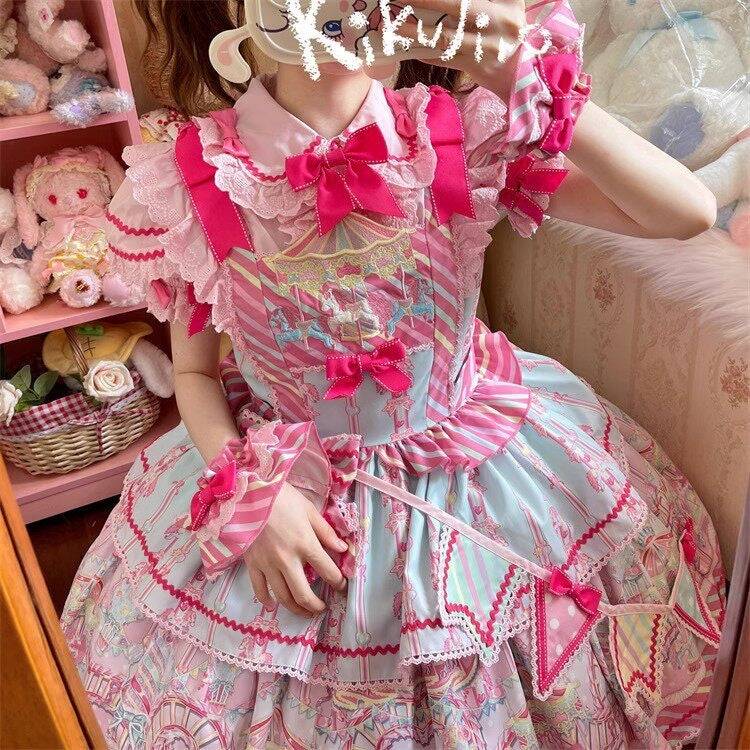 Letter_from_Unknown_Stars_Candy_Amusement_Park_Sweet_Lolita_Suspender_Women's_Jsk_/_Jumper_Skirts_736422765253_MISSTT