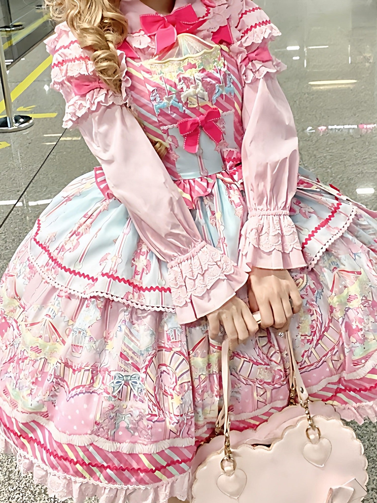 Letter from Unknown Stars Candy Amusement Park Sweet Lolita Suspender Women's Jsk / Jumper Skirts