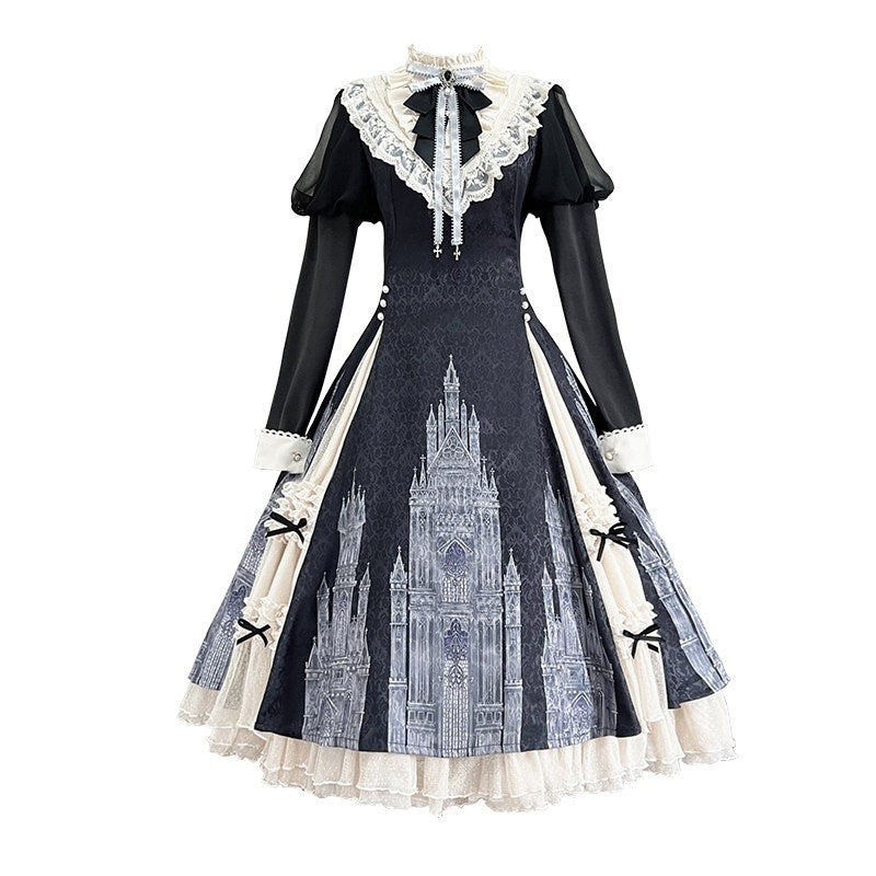 Letter_from_Unknown_Stars_Church_Bell_Motif_Lolita_Style_Women's_Elegant_Long_Sleeve_Op_840504742034_MISSTT