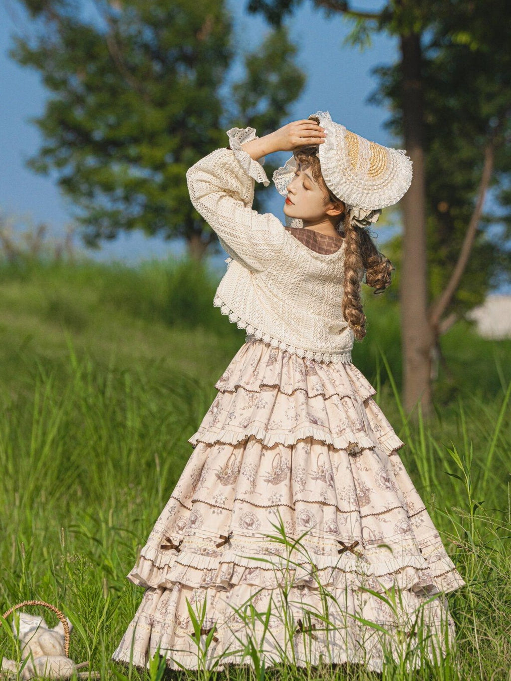 Letter from Unknown Stars Dusk Motif Elegant Lolita Women's Everyday Classic Jsk / Jumper Skirts
