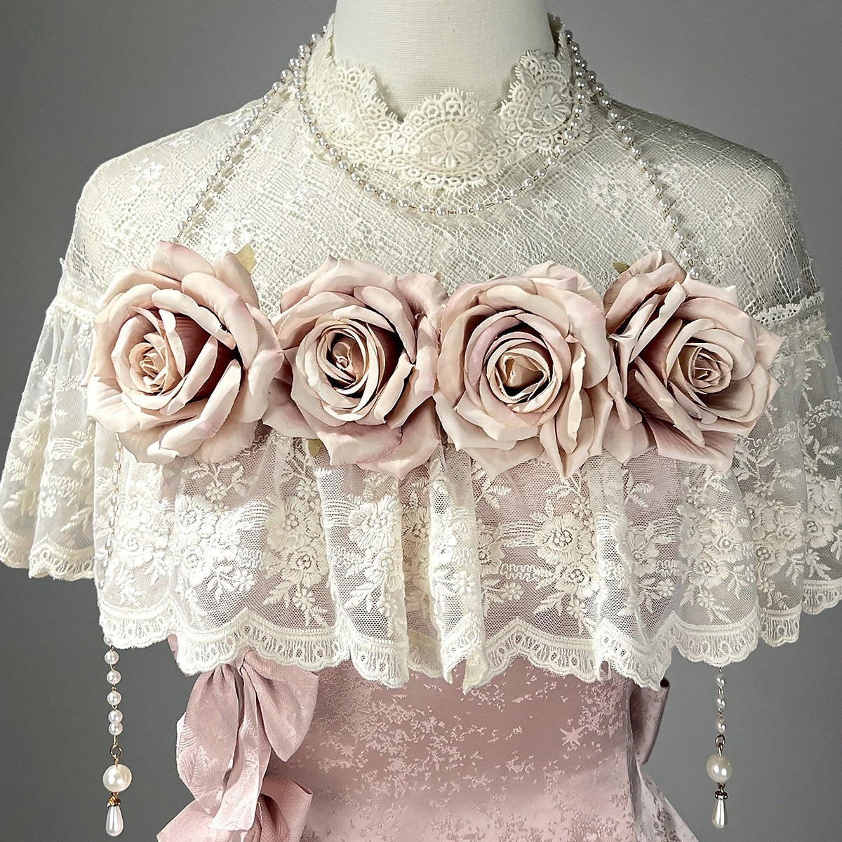 Letter_from_Unknown_Stars_Elegant_Rose_Poem_Lolita_Skirt_And_Dress_With_Necklace_Women's_Skirt_Sets_960616921112_MISSTT