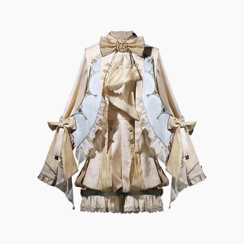 Letter_from_Unknown_Stars_Fairytale_Chinese_Prince_Faux_Collar_Women's_Shirt_Shorts_Full_Coordination_Sets_1029566759390_MISSTT