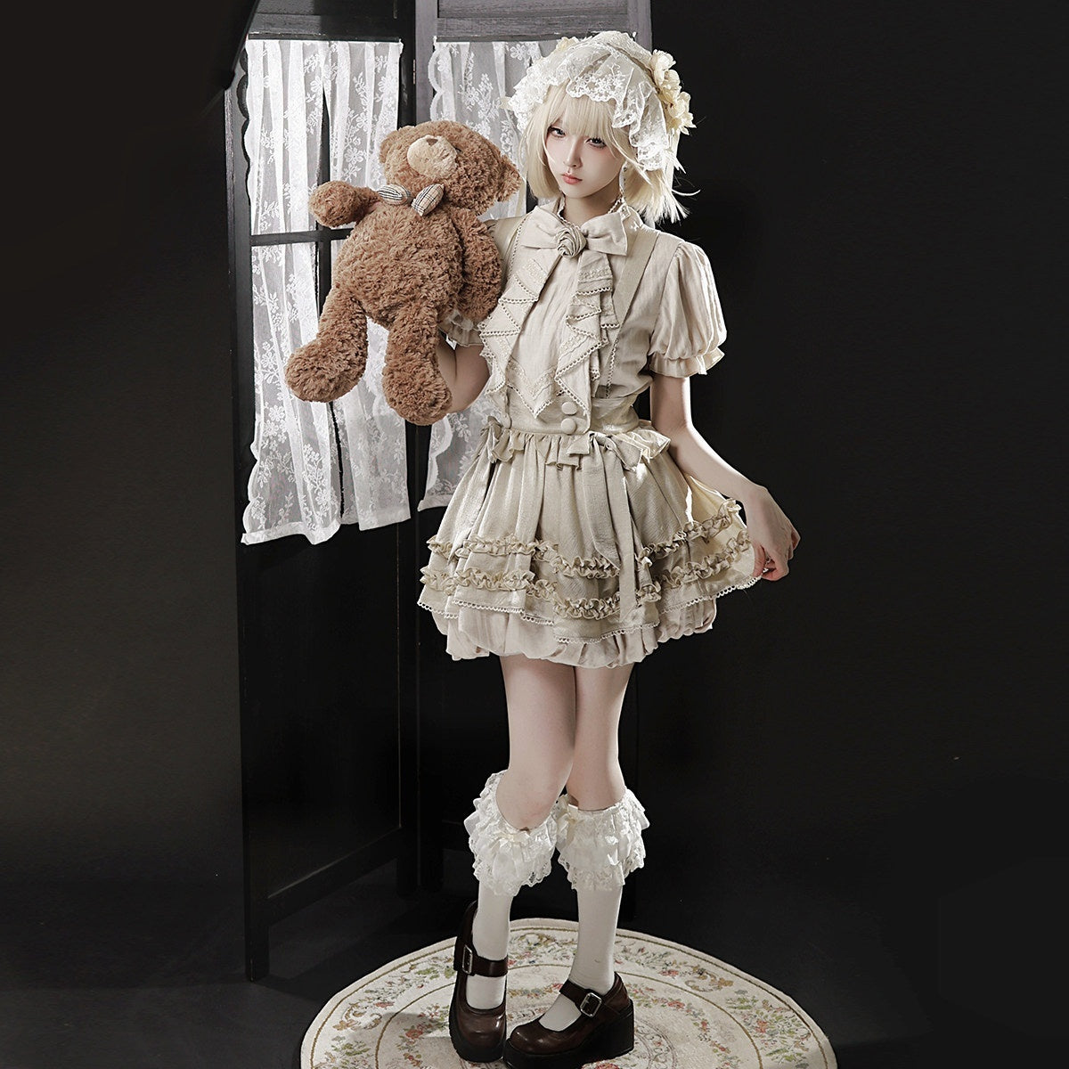 Letter_from_Unknown_Stars_Flower_Bud_Cottagecore_Antique_Doll_Lolita_Women's_Pinafore_Skirt_Sets_1030035075325_MISSTT