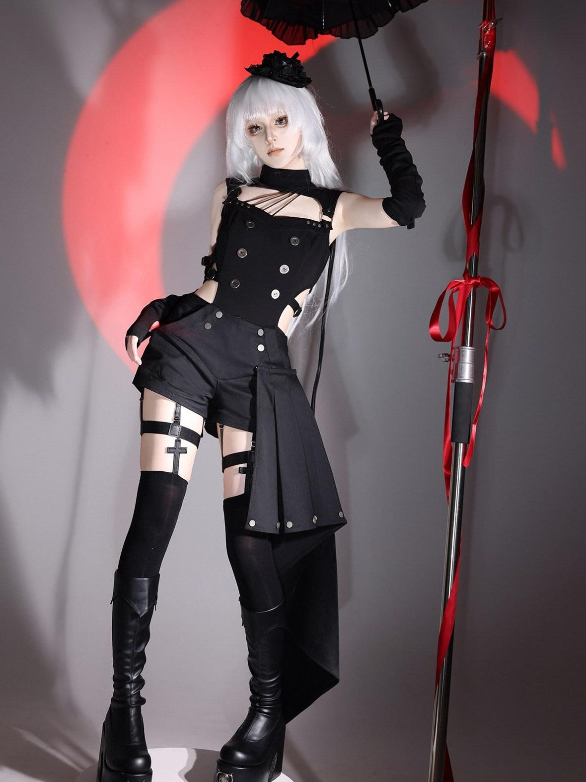 Letter from Unknown Stars Masquerade Phantom Thief Dark Gothic Lolita Women's Jsk / Jumper Skirts