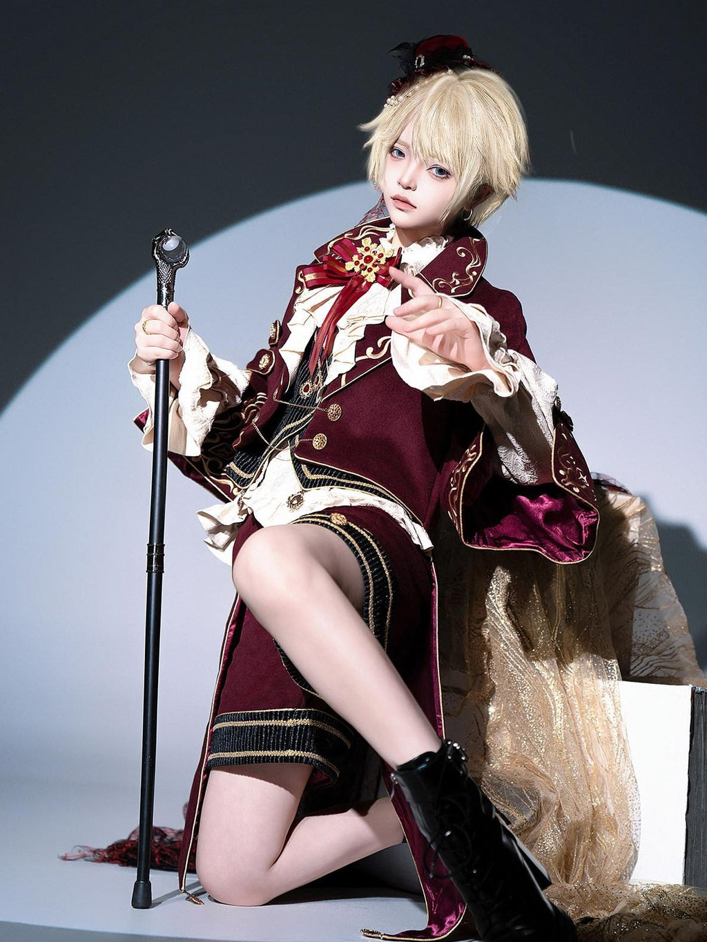 Letter from Unknown Stars Military Cape Prince Suit Lolita Women's Full Coordination Sets