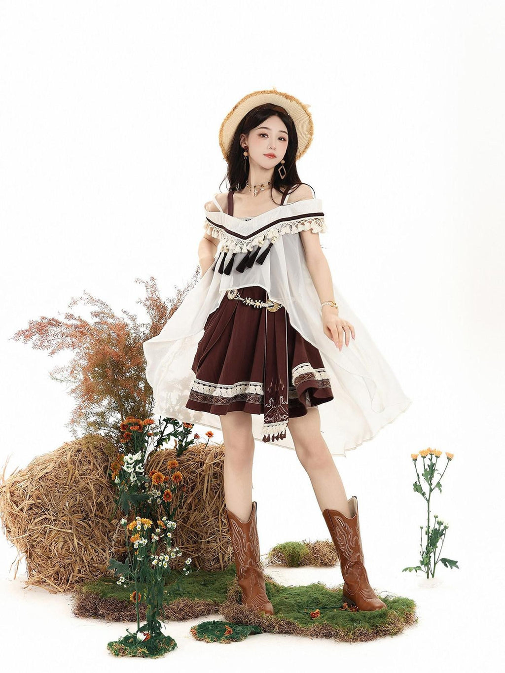 Letter from Unknown Stars Starry Wasteland Lolita Spaghetti Strap Pinafore Women's Jsk / Jumper Skirts