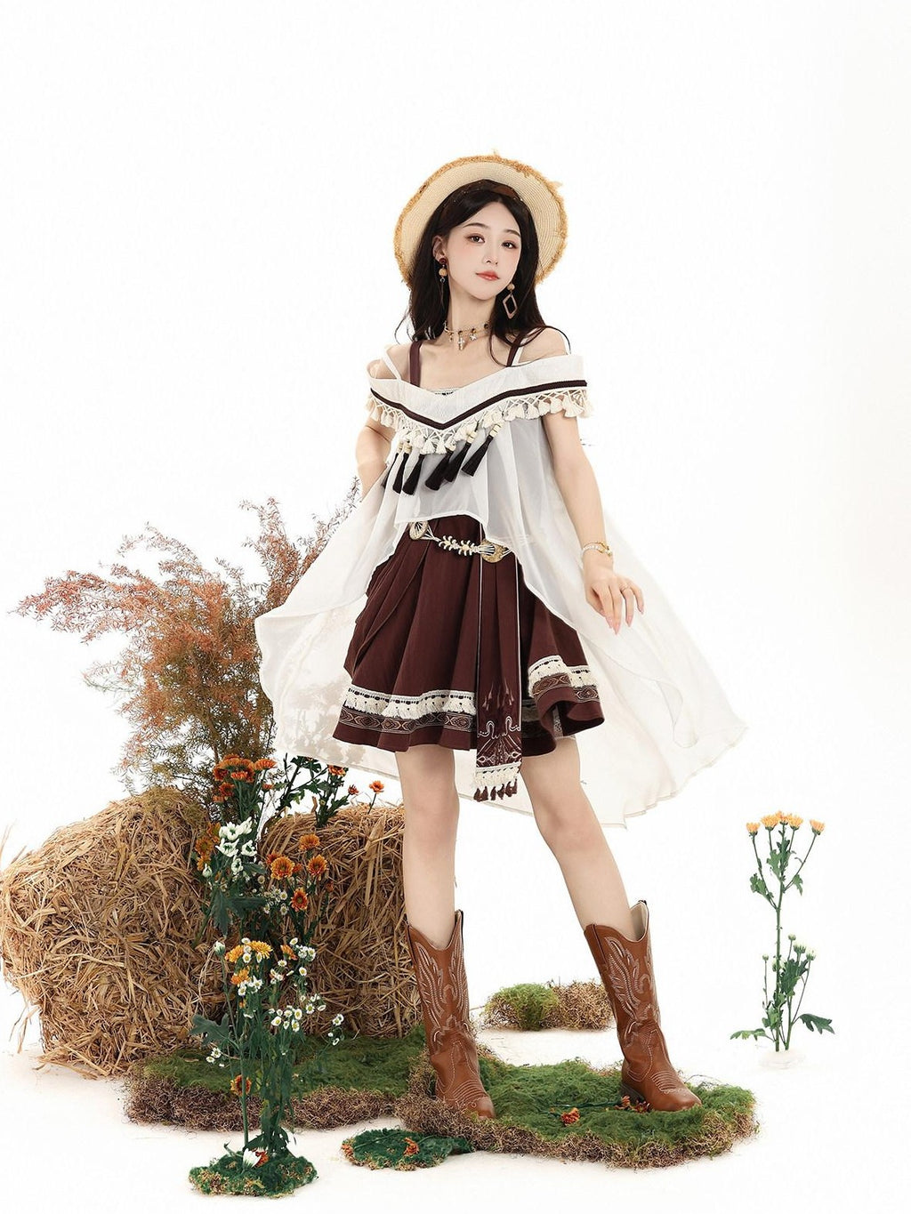 Letter from Unknown Stars Starry Wasteland Lolita Spaghetti Strap Pinafore Women's Jsk / Jumper Skirts