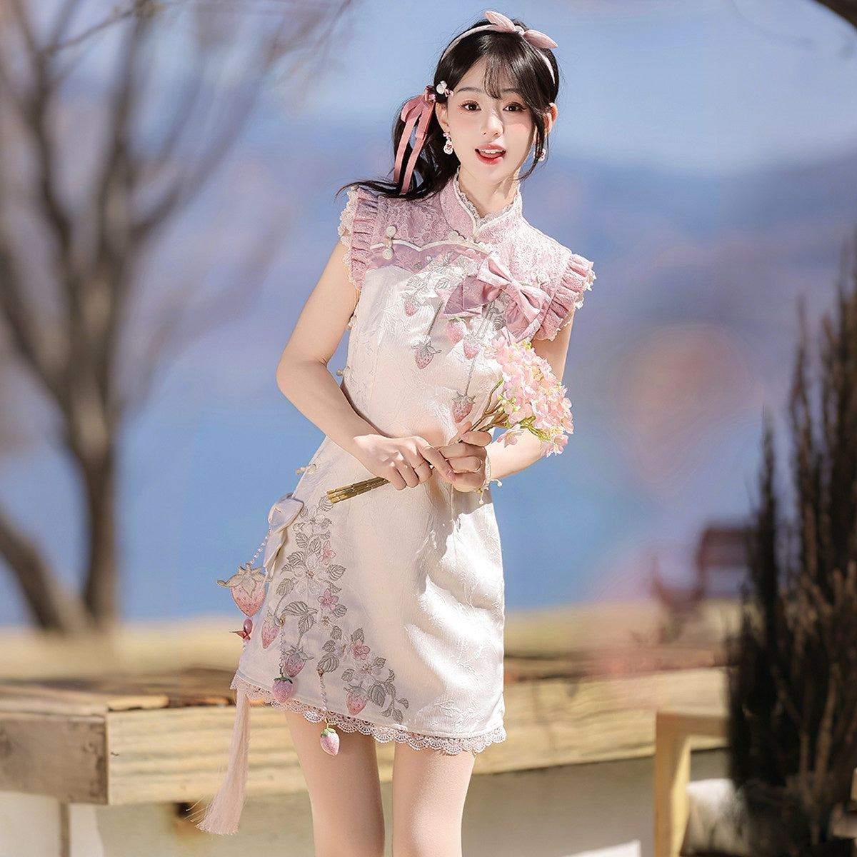 Letter_from_Unknown_Stars_Strawberry_Print_Lolita_Modified_Qipao_Stand_Collar_Women's_Short_Sleeve_Op_1032936406374_MISSTT