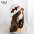 Stardust_Rose_Almond_Lace_Bow_Cloche_Round_Top_Women's_Woolen_Full_Bonnets_1000744563923_MISSTT