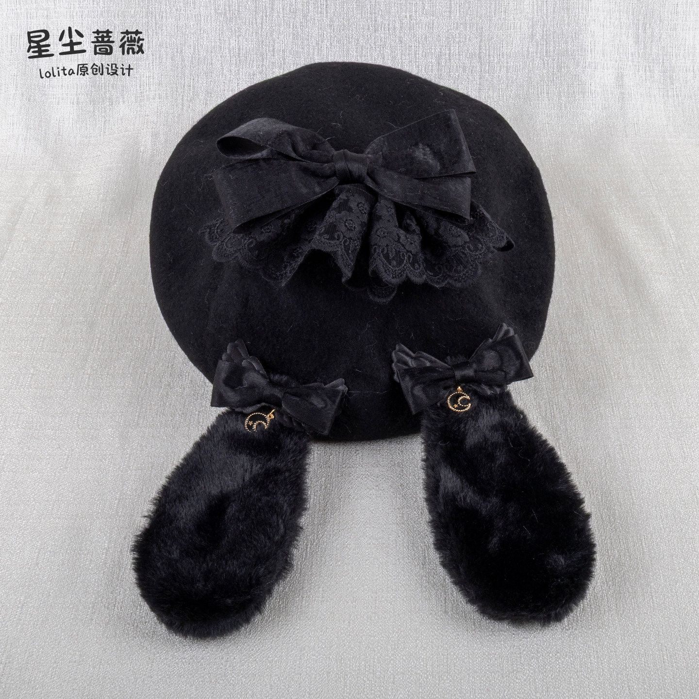 Stardust_Rose_Black_Lace_Bow_Gothic_Rabbit_Ear_Round_Top_Women's_Lace_Full_Bonnets_1000746307221_MISSTT