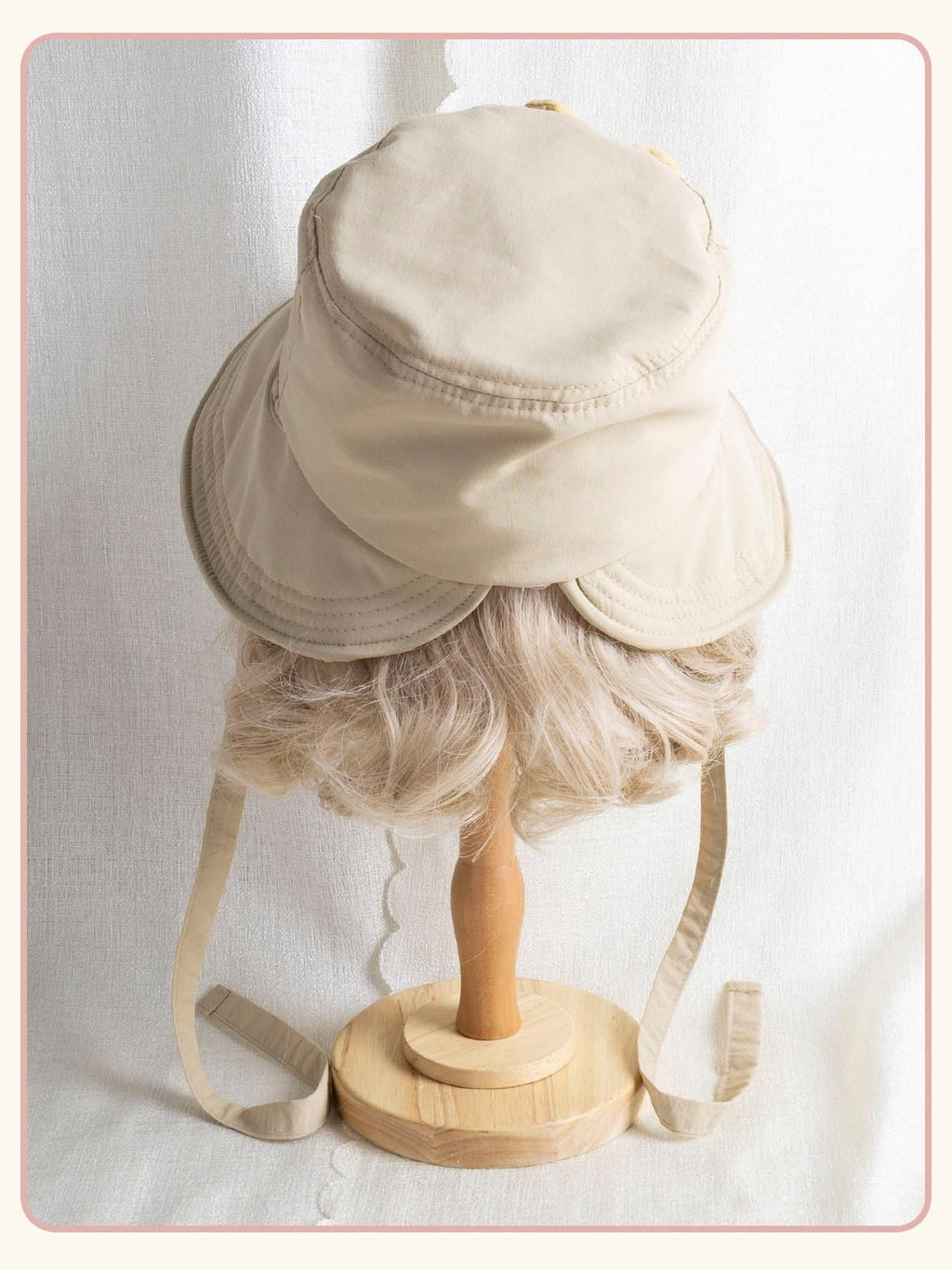 Stardust Rose Doll Floral Bow Applique Wide Brim Round Top Women's Full Bonnets