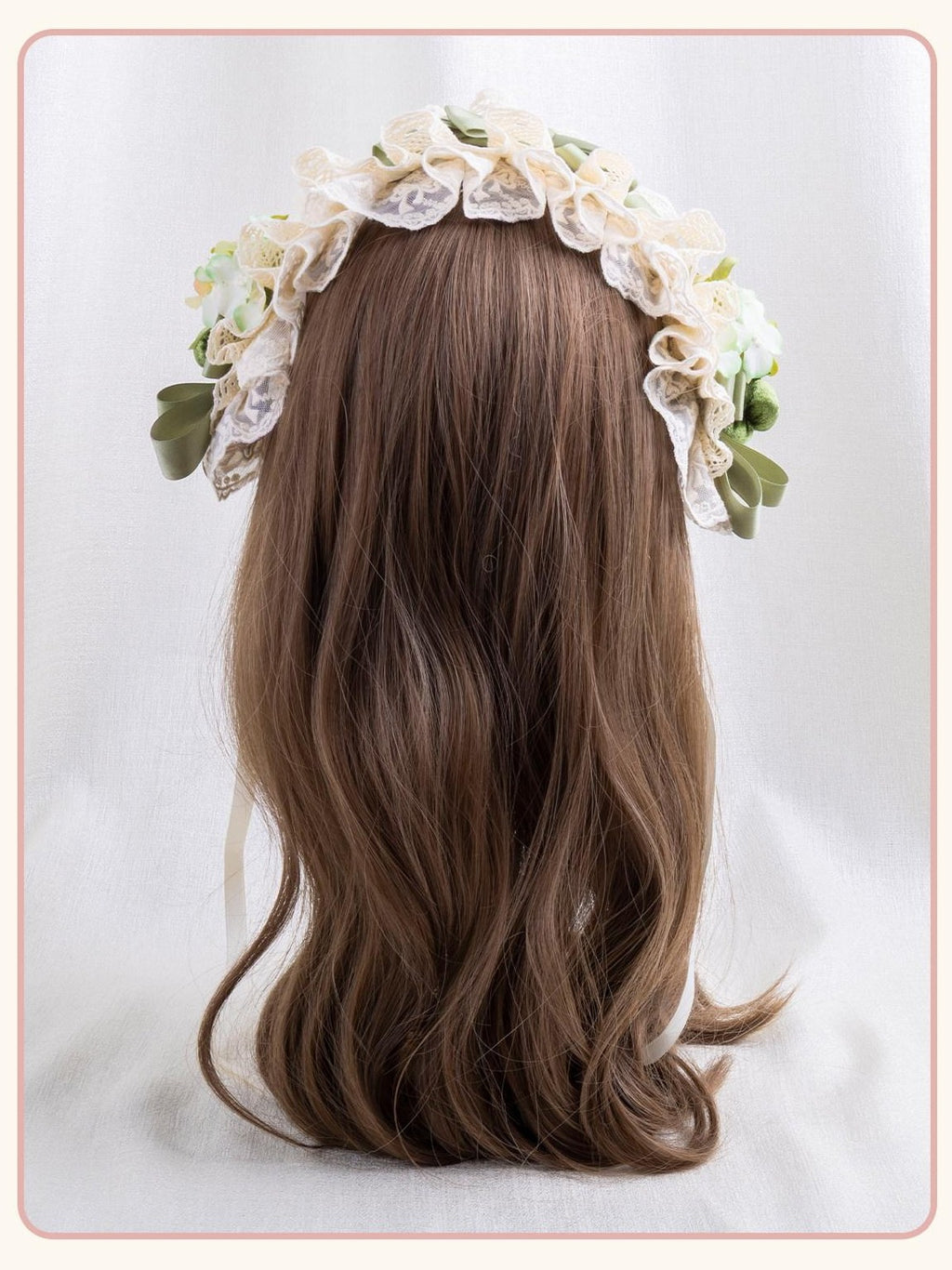 Stardust Rose Grass Green Lace Floral Mini Top Hat Round Women's Velvet Kc / Headbands