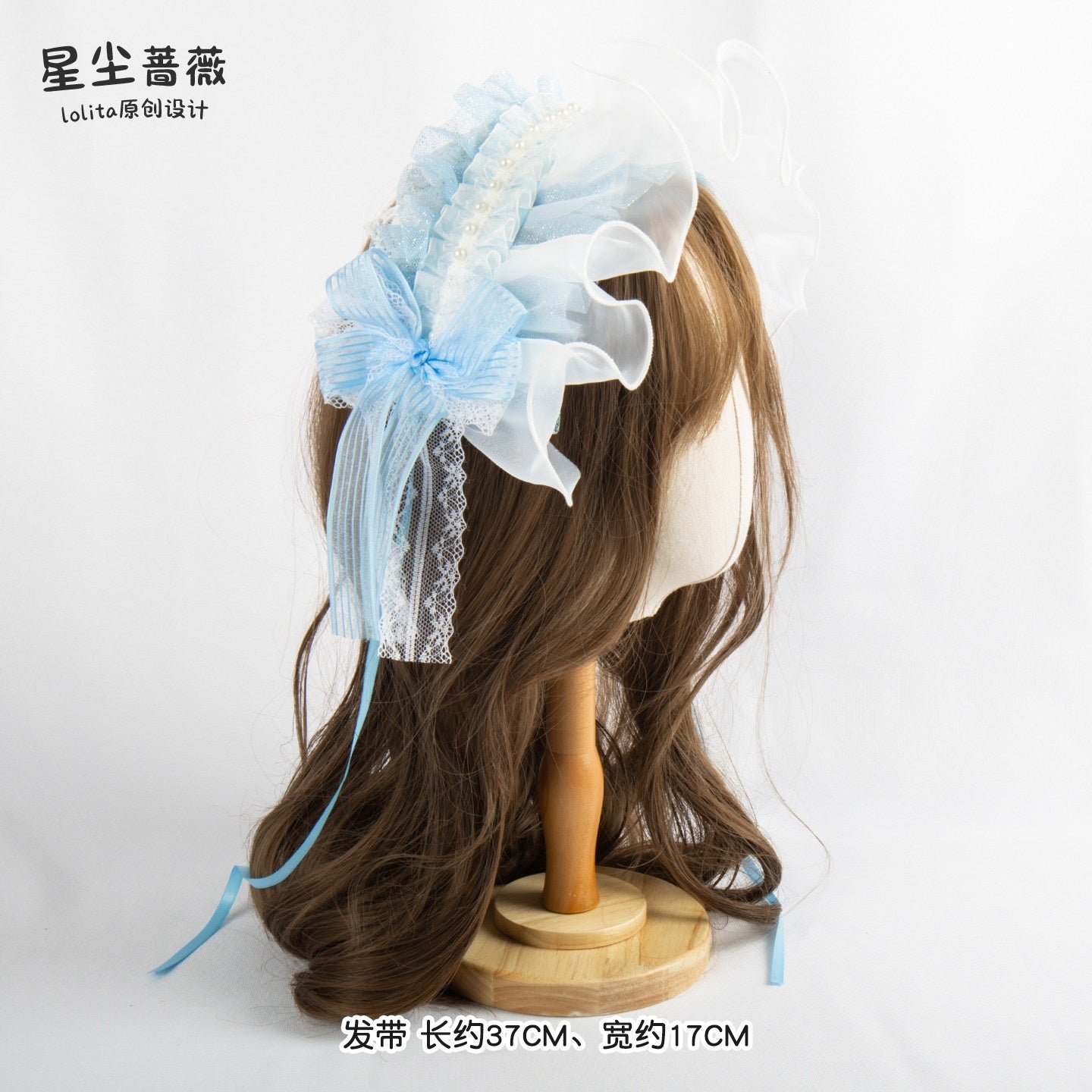 Stardust_Rose_Ice_Blue_Rose_Lolita_Handmade_Mini_Top_Hat_Women's_Lace_Kc_/_Headbands_1007727333180_MISSTT