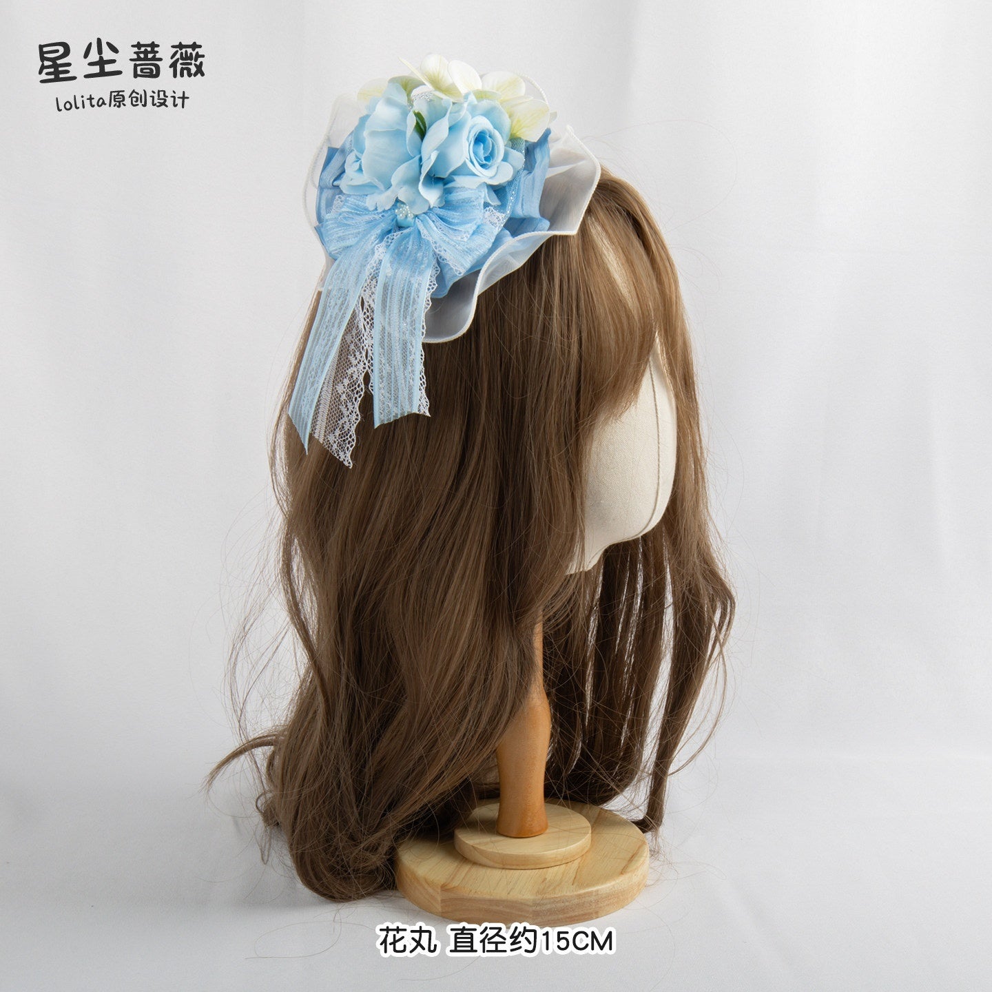 Stardust_Rose_Ice_Blue_Rose_Lolita_Handmade_Mini_Top_Hat_Women's_Lace_Kc_/_Headbands_1007727333180_MISSTT