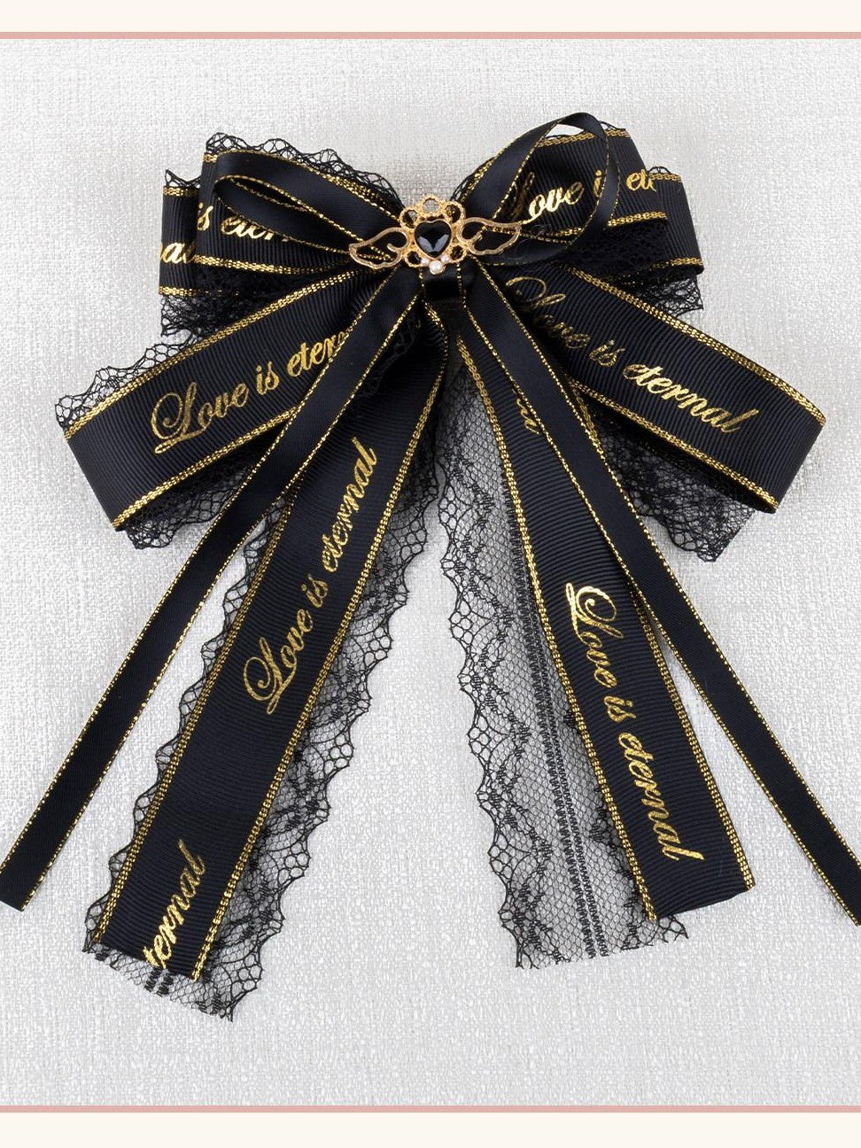 Stardust Rose Multicolor Handmade Bow Gothic Lolita Women's Lace Hair Clips