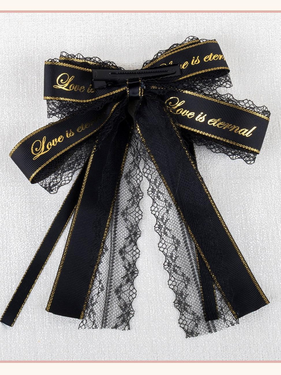 Stardust Rose Multicolor Handmade Bow Gothic Lolita Women's Lace Hair Clips