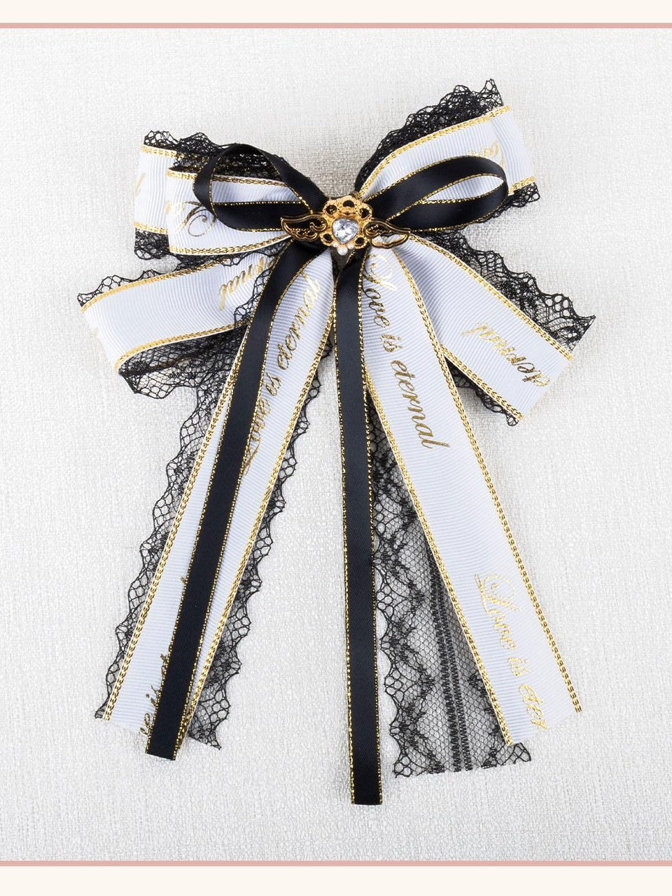 Stardust Rose Multicolor Handmade Bow Gothic Lolita Women's Lace Hair Clips