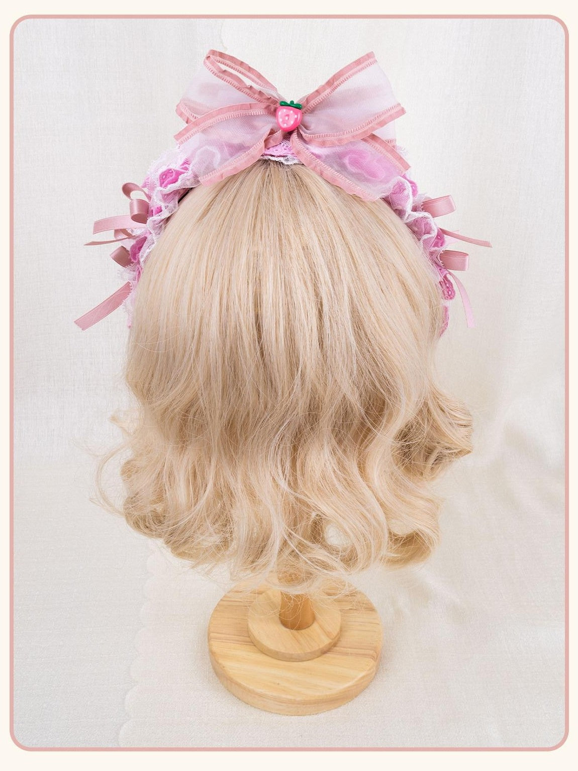 Stardust Rose Pink Stardust Rose Lace Ballet Lolita Women's Kc / Headbands