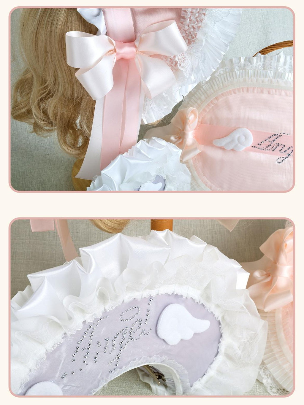 Stardust Rose Stardust Rose Angel Wing Lolita Handmade Flat Beret Women's Kc / Headbands