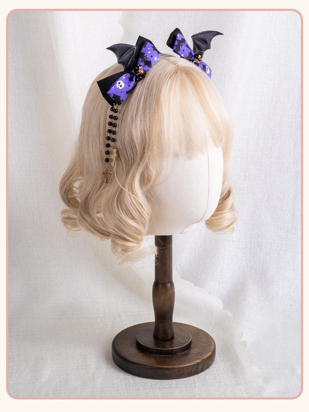 Stardust Rose Stardust Rose Bat Witch Cat Butterfly Lolita Top Hat Women's Lace Full Bonnets