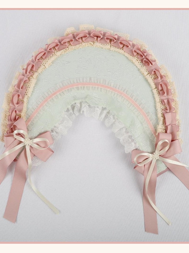 Stardust Rose Stardust Rose Bouquet Handmade Lolita Tea Party Women's Half Bonnets