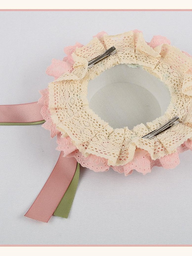 Stardust Rose Stardust Rose Bouquet Handmade Lolita Tea Party Women's Half Bonnets