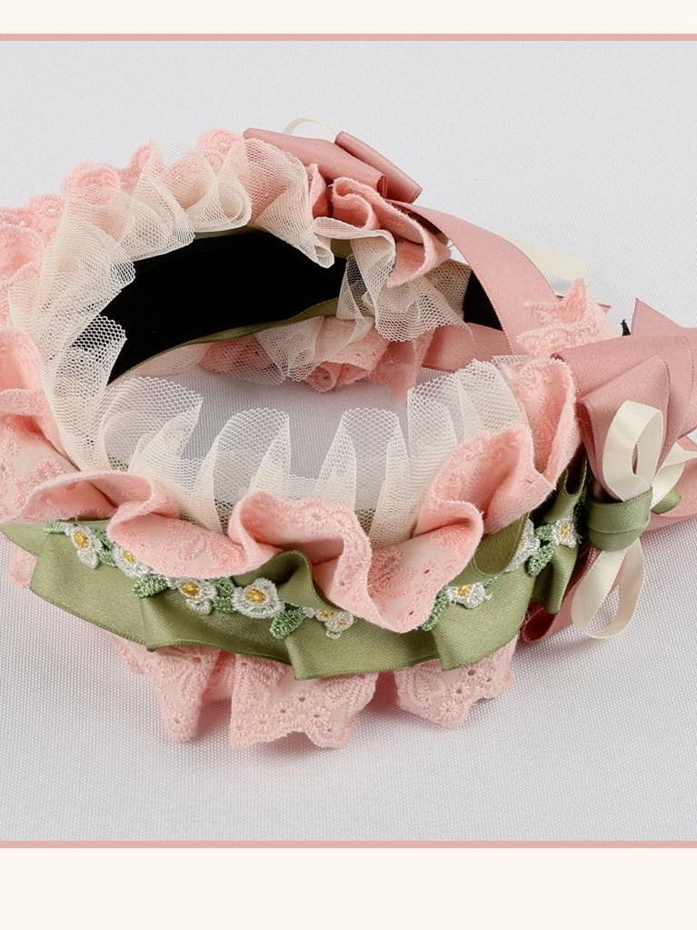Stardust Rose Stardust Rose Bouquet Handmade Lolita Tea Party Women's Half Bonnets