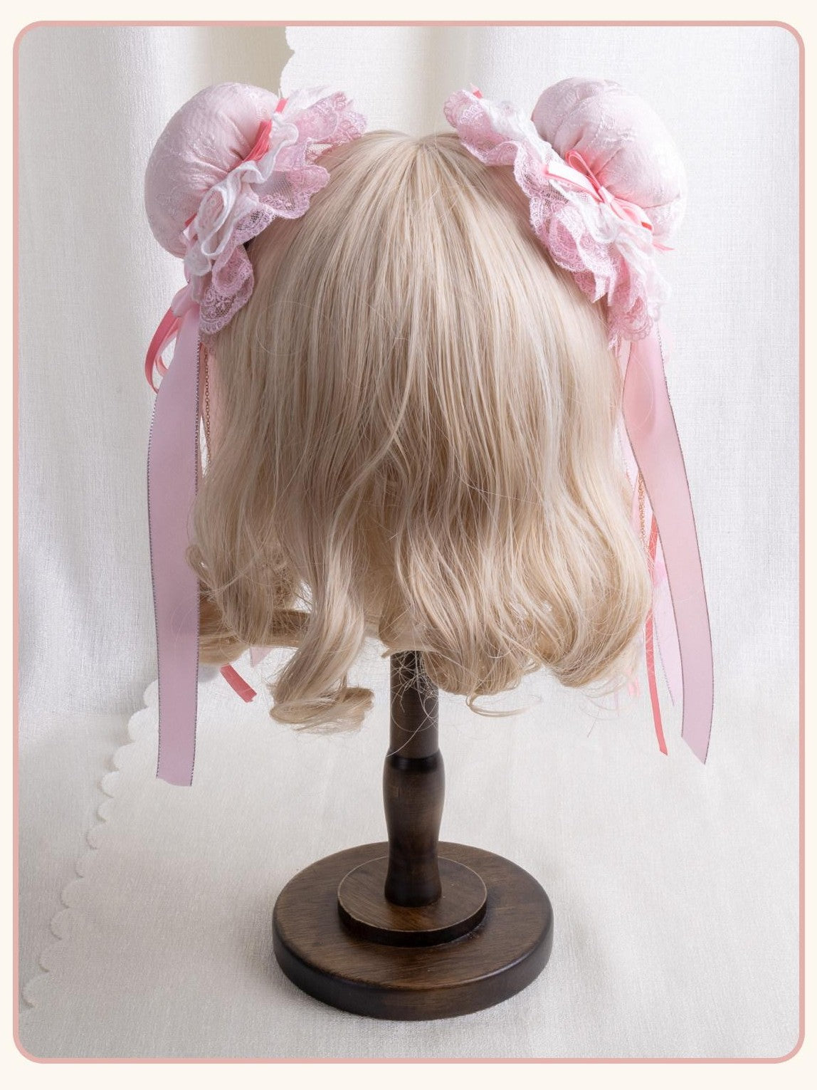 Stardust Rose Stardust Rose Candy Cloud Round Tassel Lolita Women's Hair Clips