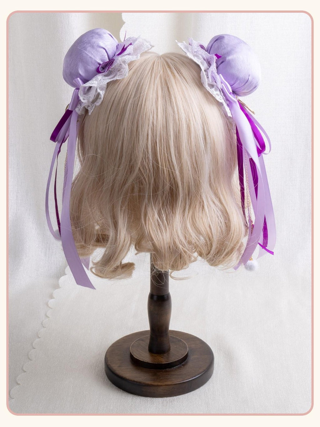 Stardust Rose Stardust Rose Candy Cloud Round Tassel Lolita Women's Hair Clips