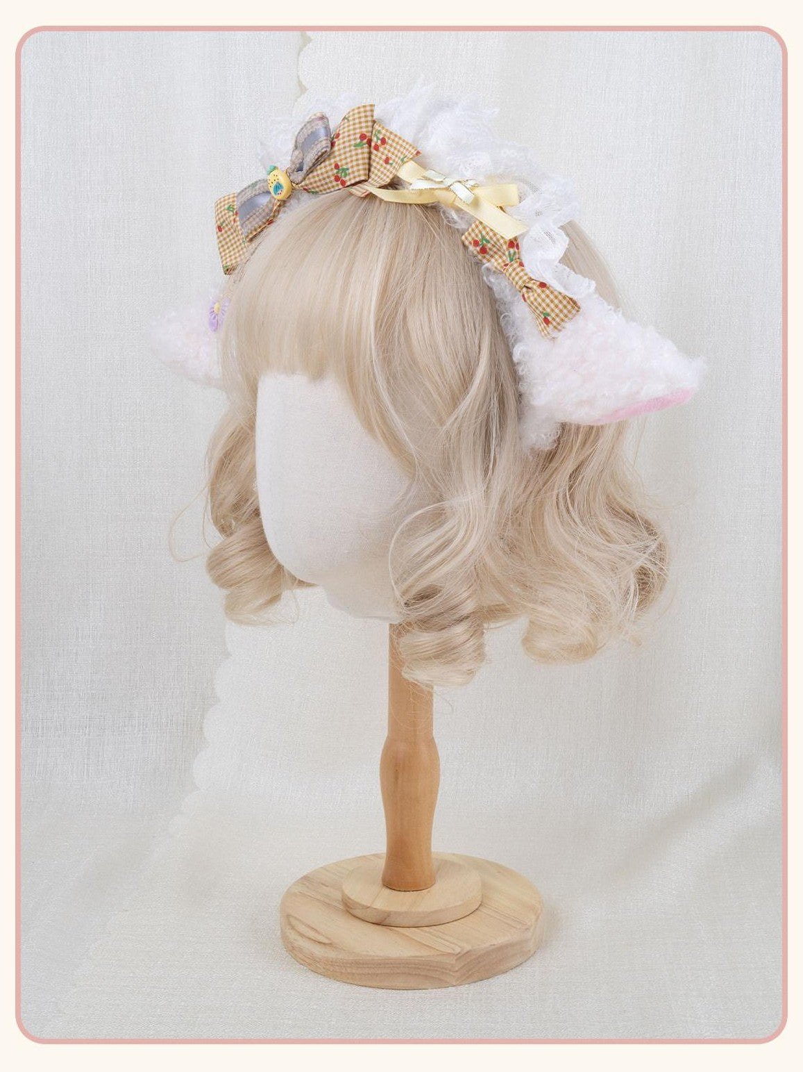 Stardust Rose Stardust Rose Gorgeous Bow Sheep Plush Lolita Women's Kc / Headbands
