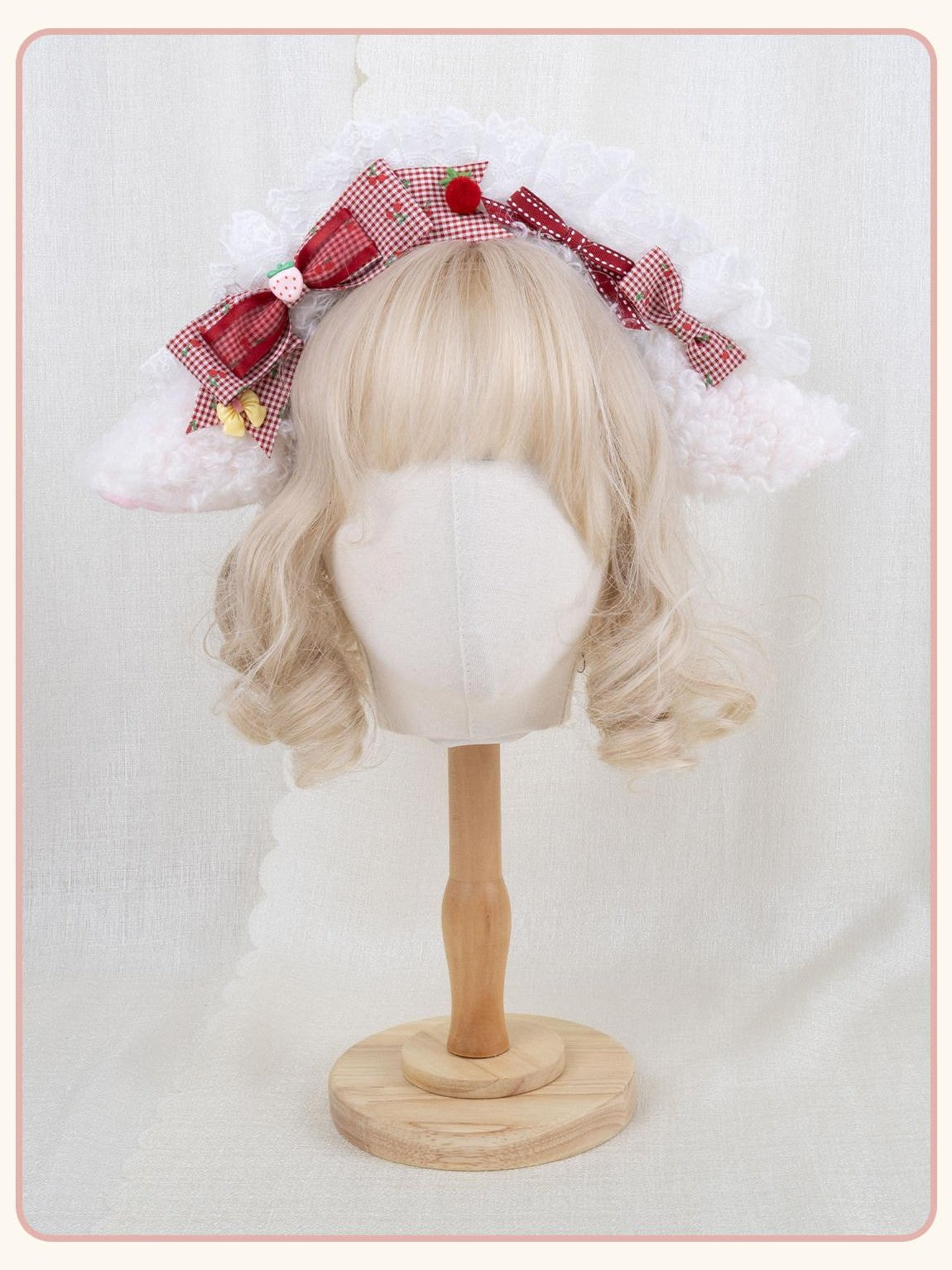 Stardust Rose Stardust Rose Gorgeous Bow Sheep Plush Lolita Women's Kc / Headbands