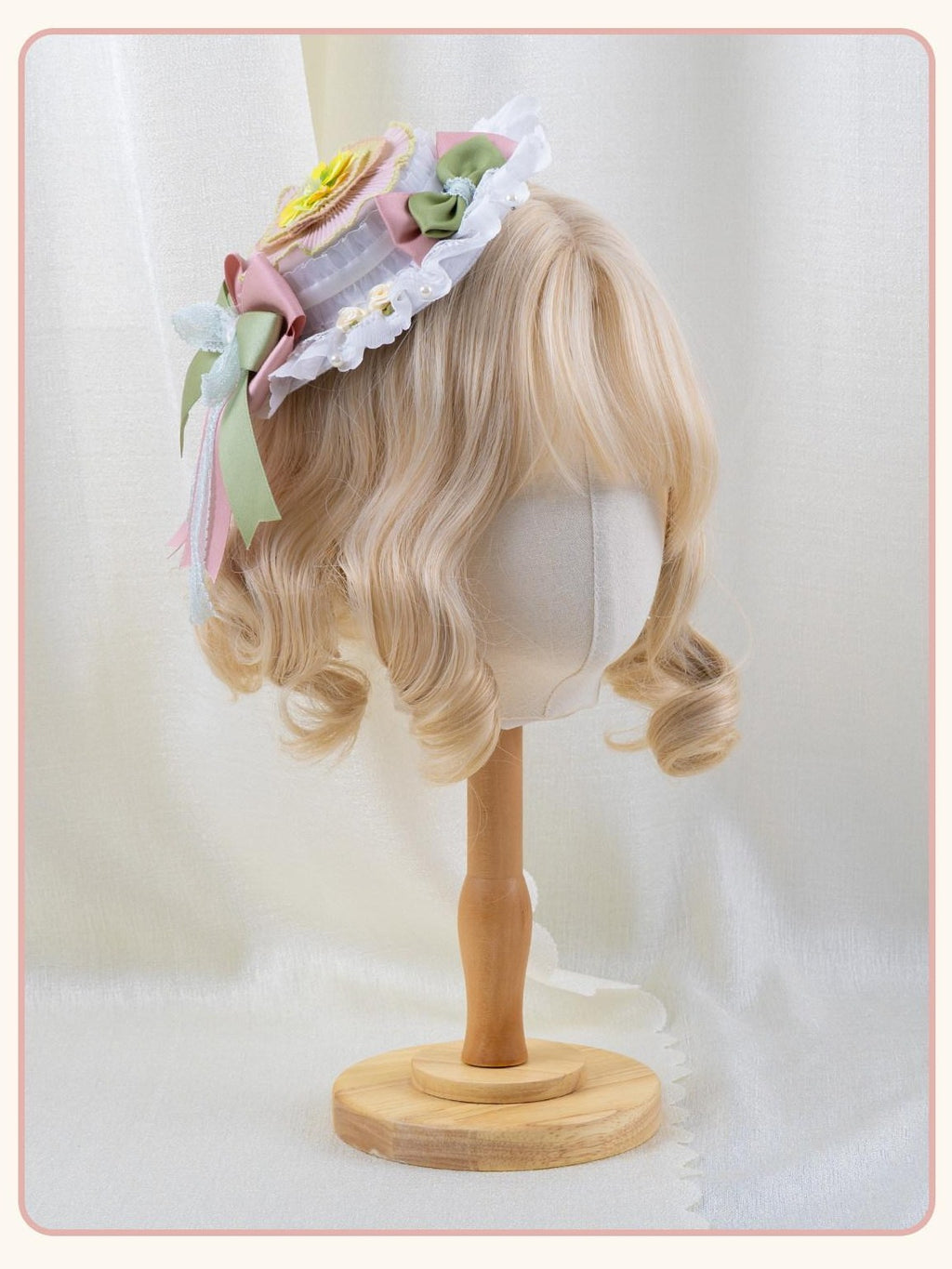 Stardust Rose Stardust Rose Hexagram Floral Lolita Handmade Women's Bonnets