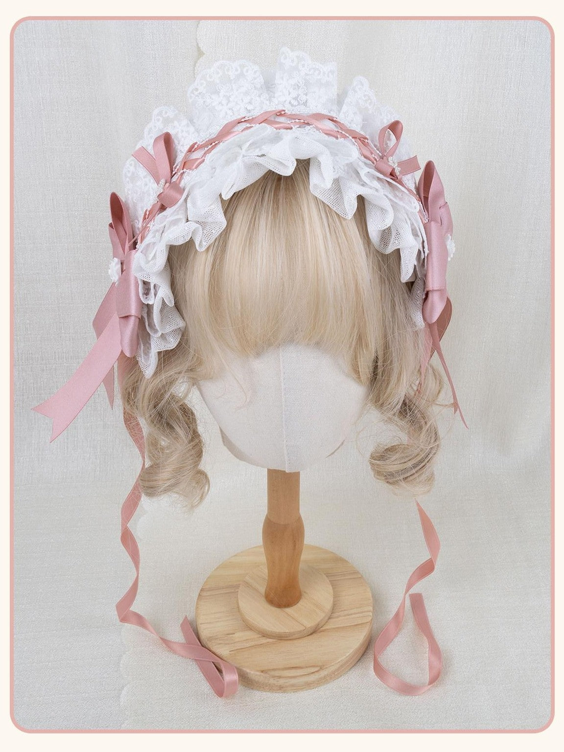 Stardust Rose Stardust Rose Lace Bow Rosebud Mini Hat Wrist Corsage Women's Kc / Headbands