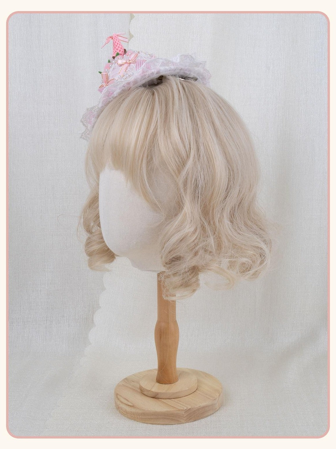 Stardust Rose Stardust Rose Lolita Handmade Mini Cake Hat Women's Hair Clips