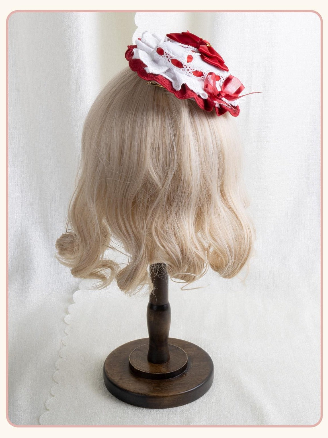 Stardust Rose Stardust Rose Lolita Heart Box Mini Top Hat Bow Women's Kc / Headbands