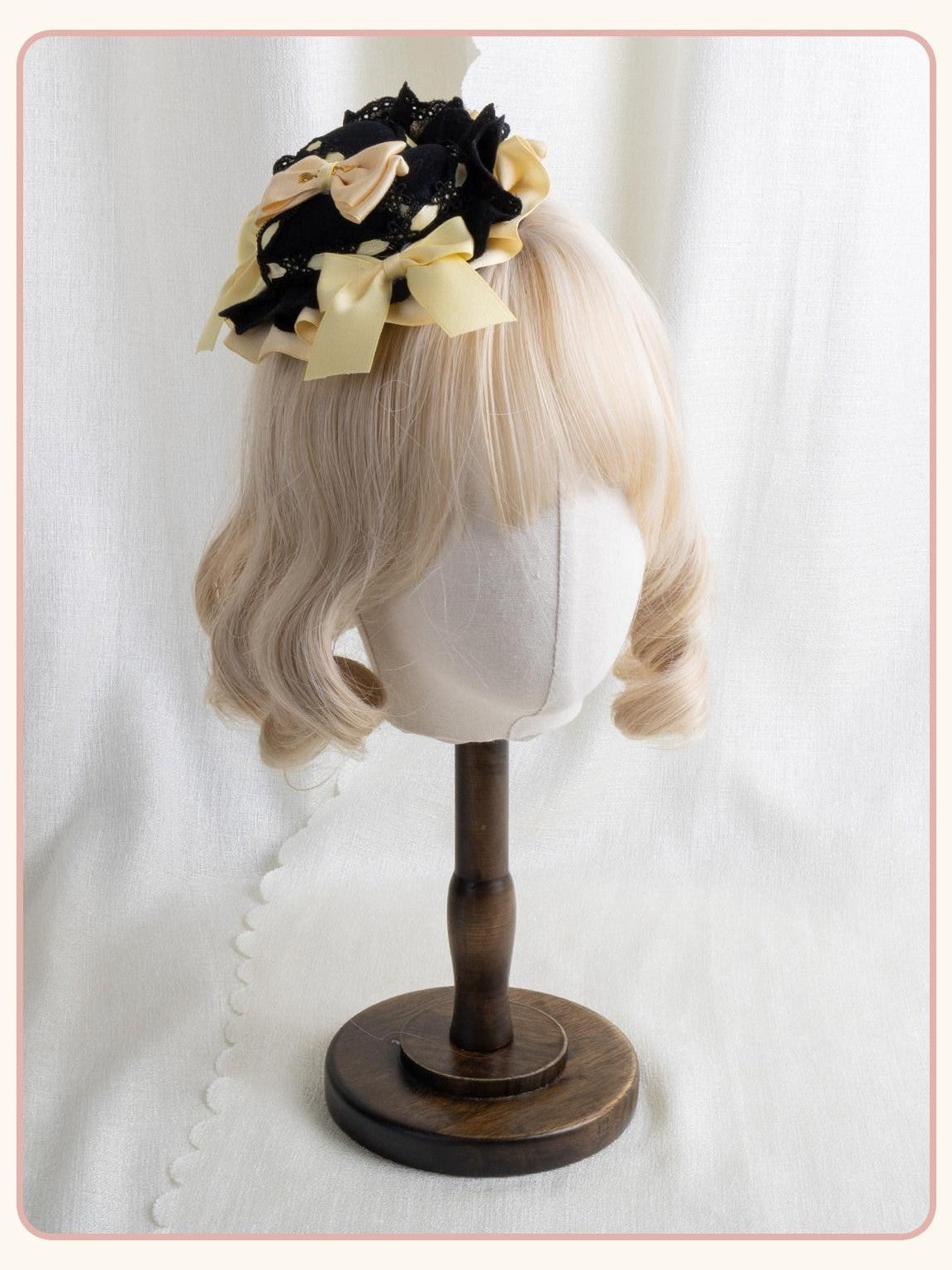 Stardust Rose Stardust Rose Lolita Heart Box Mini Top Hat Bow Women's Kc / Headbands